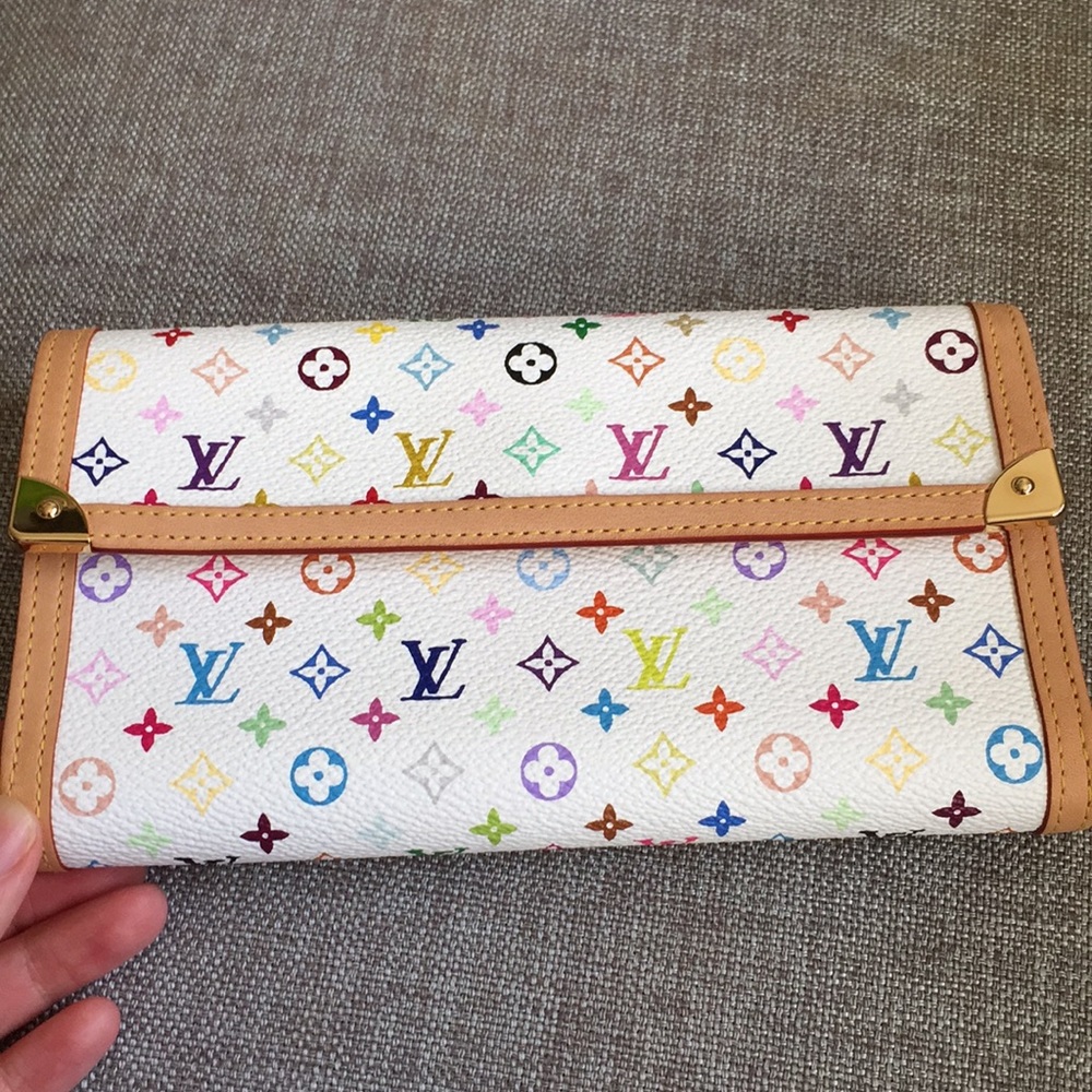 Louis Vuitton multi color international wallet